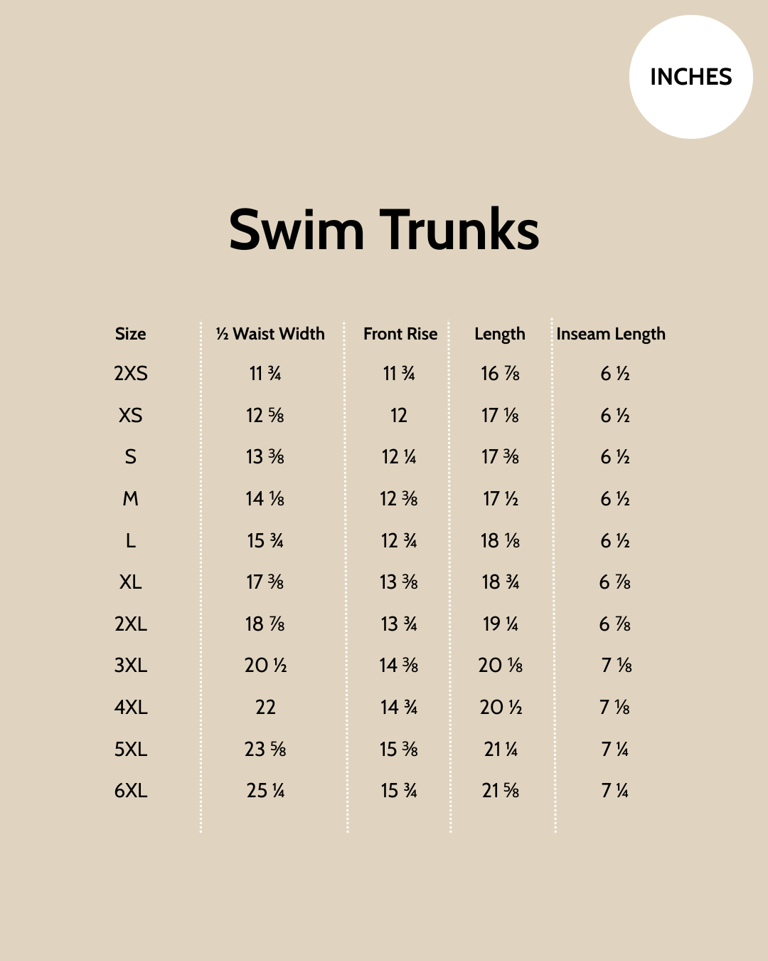 Size guide